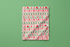 Christmas Tribal in a red green & white