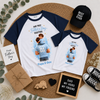 Papa & Son Father’s Day Matching Raglan T-Shirts combo