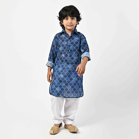 MOROCCAN PRINTED KIDS PATHANI