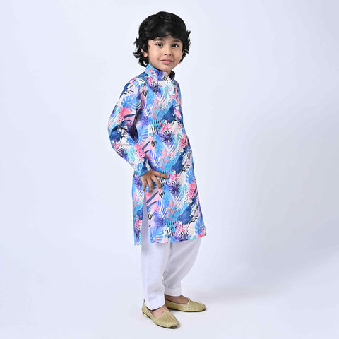 VIBRANT FLORAL KURTA