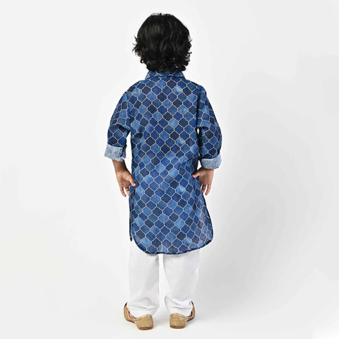 MOROCCAN PRINTED KIDS PATHANI