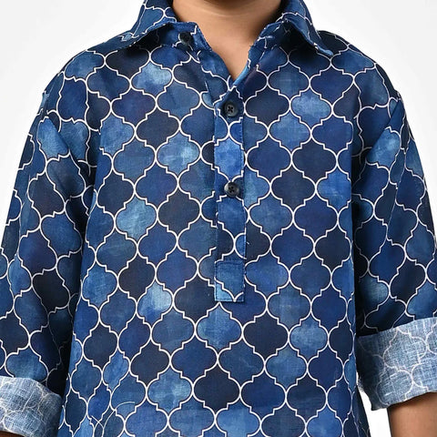 MOROCCAN PRINTED KIDS PATHANI