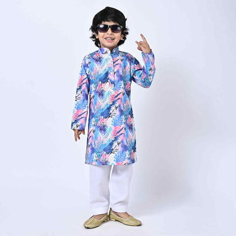 VIBRANT FLORAL KURTA