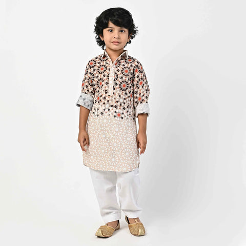 ABSTRACT PRINTED KIDS PATHANI