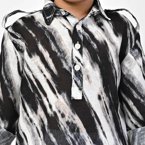 ABSTRACT PRINTED KIDS PATHANI