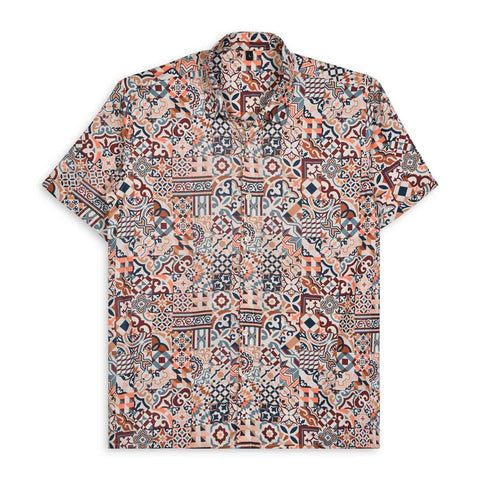 PASTEL COLOUR GEOMETRIC PRINTED SHIRT