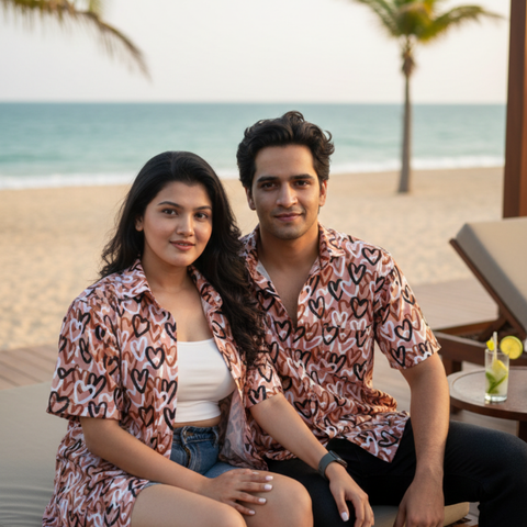 Valentine heart Couple shirt