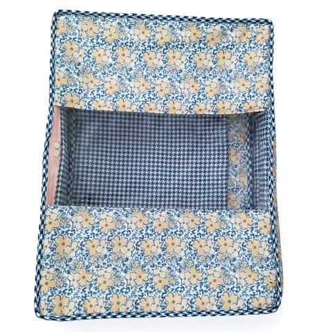 RETRO FLORAL CHARM PRINT GRAND SAREE ORGANIZER