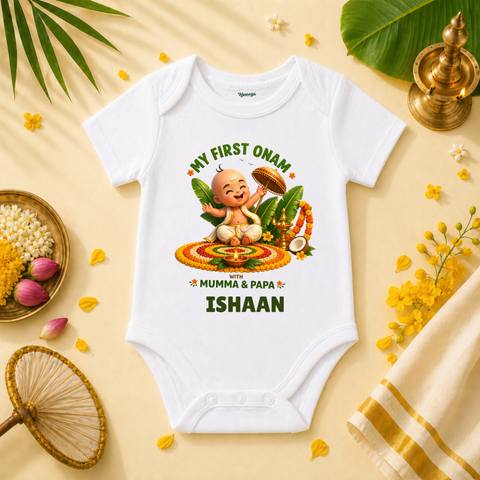 My First Onam Traditional Blessings Baby Boy