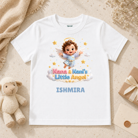 Nana And Nani Little Angel Cute Baby Halo Wings Love Family Blessing
