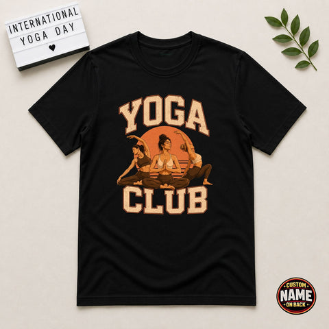 Yoga Club Girl Printed Tshirt