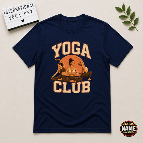 Yoga Club Girl Printed Tshirt