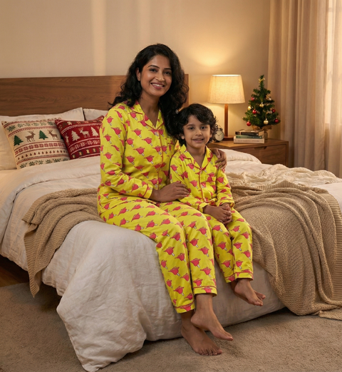 Melting Ice Cream Printed Kids Night Suit