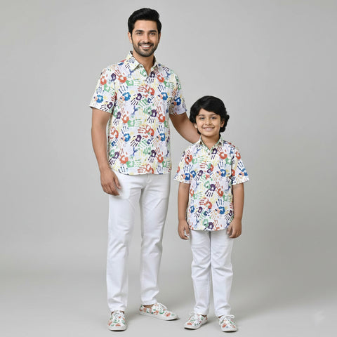 HOLI SHIRT COLOURFUL HANDS