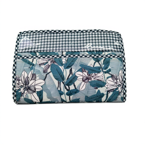 TEAL BLOSSOM CANOPY PRINT MAXSTOR TOILETRY BAG