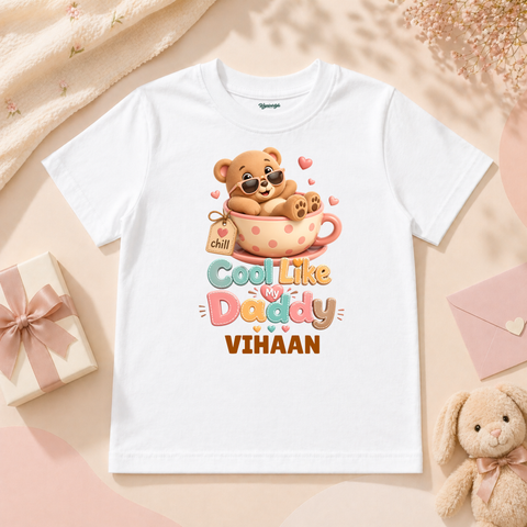 Adorable Teddy Bear In Cup Showing Cool Like Daddy Vibe