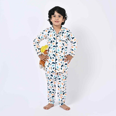 Dinosaur Printed Kids Night Suit