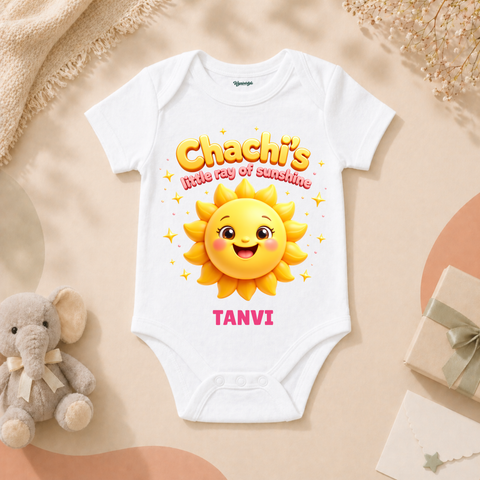 Adorable Chachis Little Ray Of Sunshine Baby Girl Outfit With Smiling Sun Cute Bright