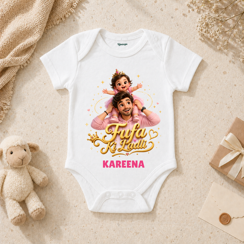 Fufa Ki Ladli Cute Baby Girl With Daddy Love And Royal Princess Vibes