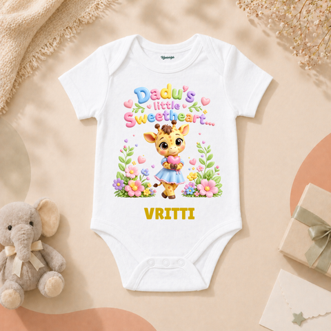 Dadu’s Little Sweetheart Cute Baby Giraffe Floral Love