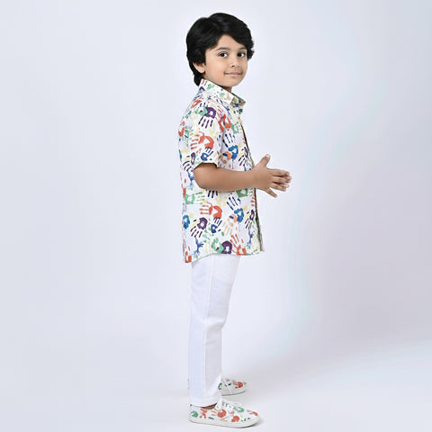 HOLI SHIRT COLOURFUL HANDS