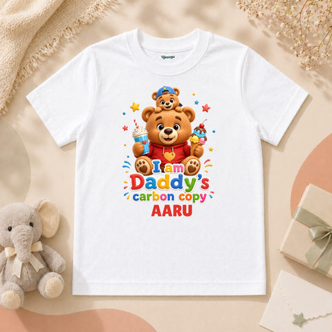 Adorable Bear Showing Little One As Daddy’s Cute Carbon Copy