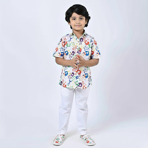 HOLI SHIRT COLOURFUL HANDS