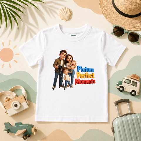 Family Photography Theme Picture Perfect Moments Vacation Memory T Shirt