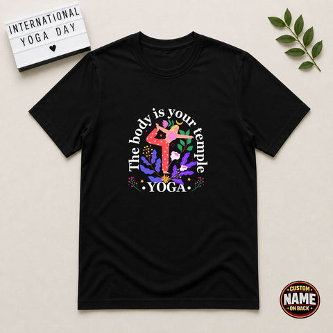 Your body is your temple yoga tshirt