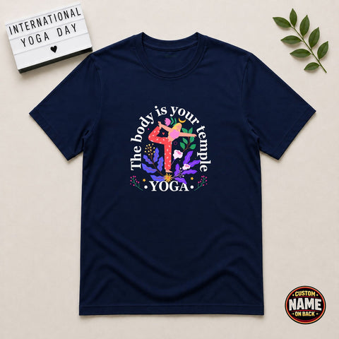 Your body is your temple yoga tshirt