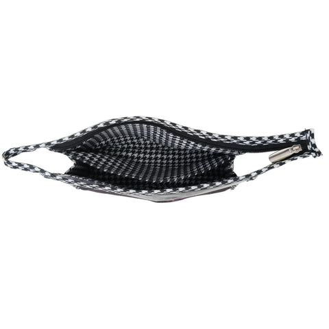 PLUM MARBLE PRINT TRAVEL MAKEUP POUCH SET