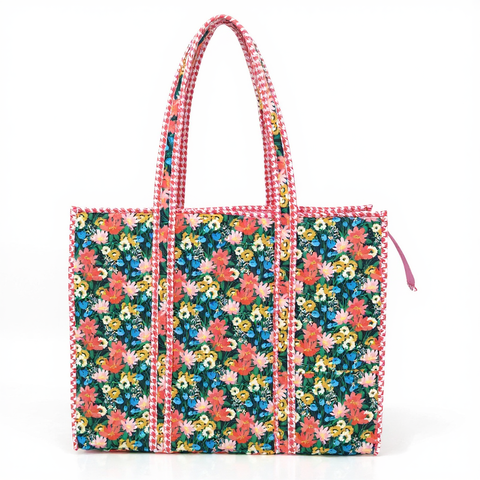 MIDNIGHT MARIGOLD PRINT SMALL TOTE BAG