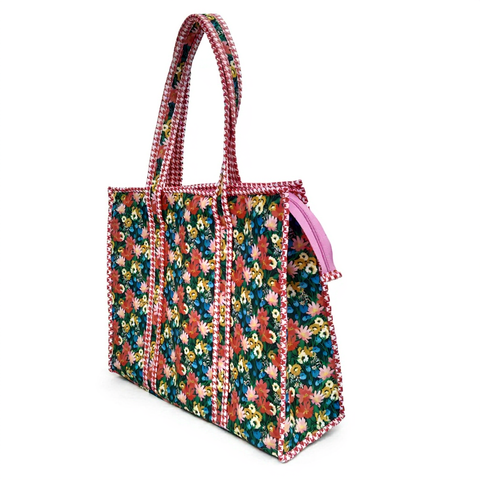 MIDNIGHT MARIGOLD PRINT SMALL TOTE BAG
