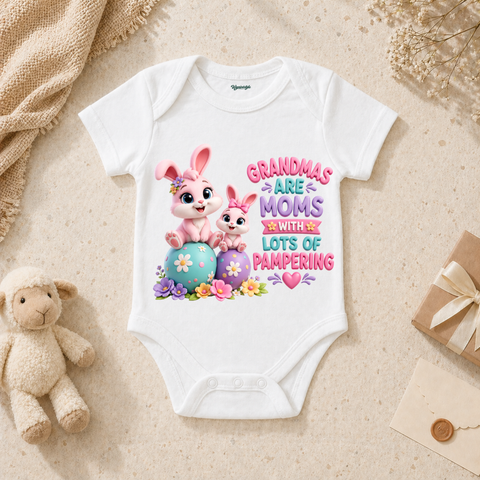 Grandmas Are Moms With Lots Of Pampering Cute Bunny Baby