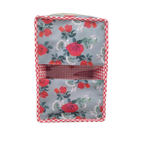 SCARLET ROSE PRINT GRAND SHOE ZIP BOX