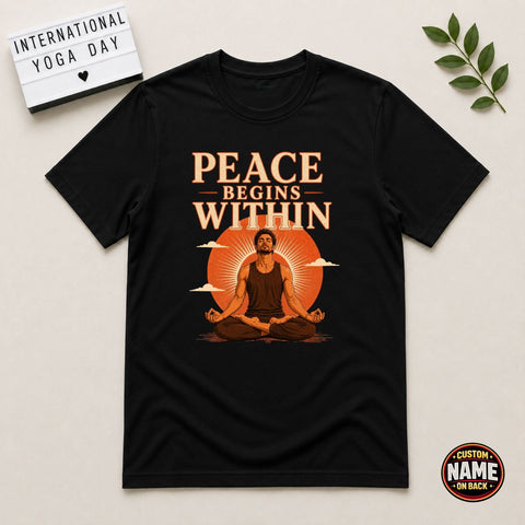 Yoga State of Mind Boy Printed Tshirt
