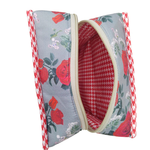 SCARLET ROSE PRINT GRAND SHOE ZIP BOX