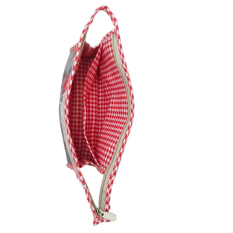 SCARLET ROSE PRINT TRAVEL MAKEUP POUCH SET