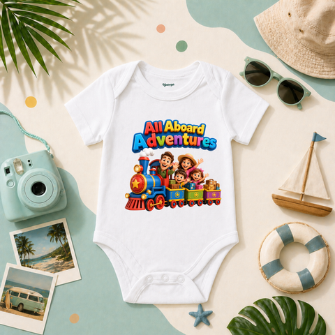 Train Journey Theme All Aboard Adventures Family Trip Travel Fun Graphic T Shirt