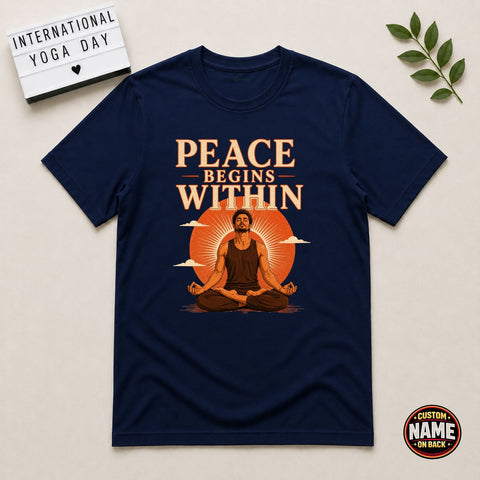 Yoga State of Mind Boy Printed Tshirt