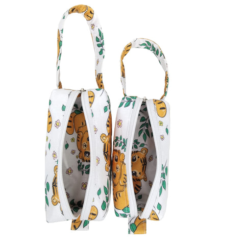 TOON TIGER PRINT SMALL DUO POUCH SET