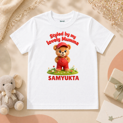 Styled By My Lovely Mumma Cute Teddy Bear Red Kids