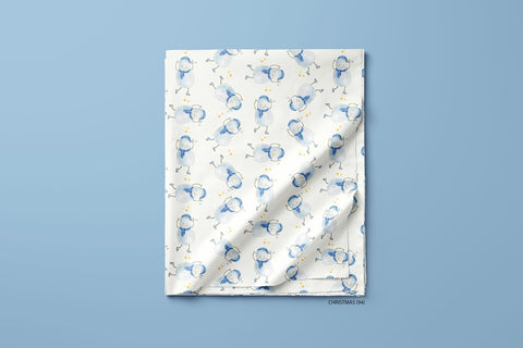 Snowman and cream color background