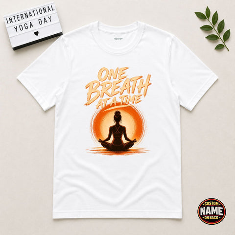 One Breath at a Time Girl Printed Tshirt