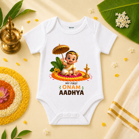 My First Onam Pookalam Festival Princess