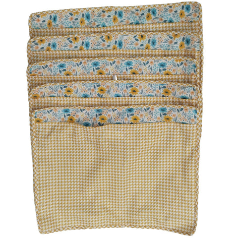 MARIGOLD TEAL MEADOW PRINT GRAND SAREE ORGANIZER
