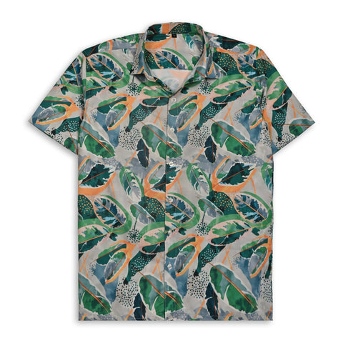 VIBRANT TROPICAL PRINTED SHIRT