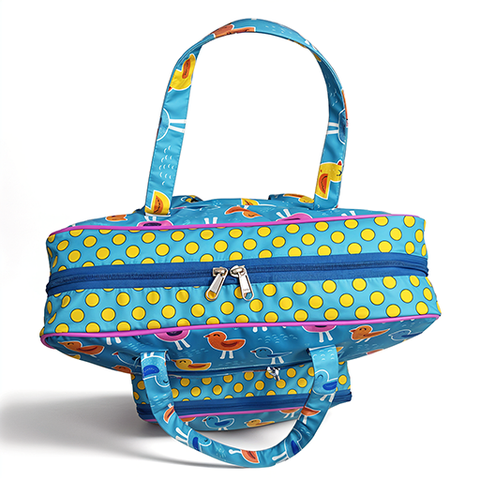 PLAYFUL BIRDS PRINT JUMBO BACKPACK