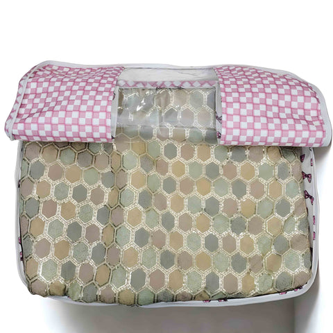 Classy Bow Print Grand Saree Organizer