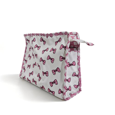 Classy Bow Print TrioZip Toiletry Bag